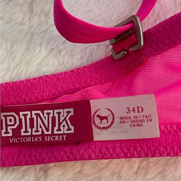 PINK Victoria's Secret Fuchsia Lace Bra - Picture 6 of 6